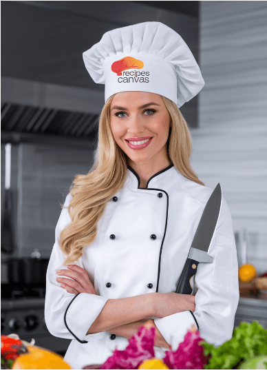 This image for my "About Me" – Maya, your AI chef, guiding you through easy and creative recipes for every occasion. Explore Recipes Canvas with me!